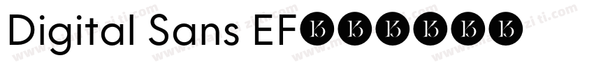Digital Sans EF字体转换